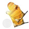 Oven Mitts with 3D Eagle Print, 4-Piece Set view 3