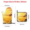 Oven Mitts with 3D Eagle Print, 4-Piece Set view 4