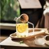 LUCBEI Glass Pitcher with Cork Ball Stopper, Size L view 4