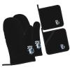 Oven Mitts with Cute Raccoon Print, Pot Holder Set, Heat-Resistant, 4-Piece Set view 2