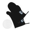 Oven Mitts with Cute Raccoon Print, Pot Holder Set, Heat-Resistant, 4-Piece Set view 3
