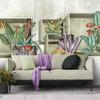 Premium Vinyl Photo Wallpaper, Plants, Leaves & Geometric Design, 450 × 315 cm view 3