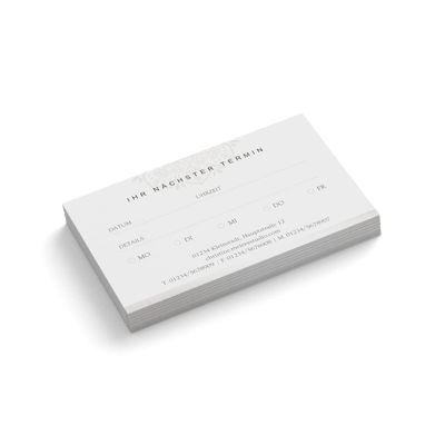 Personalized Appointment Cards | Beautician Design | Single-Sided | Landscape | Selectable Quantity | Next Appointment | Nail Salon | Foot Care | Wellness | Care | Ornament (50 pcs.)