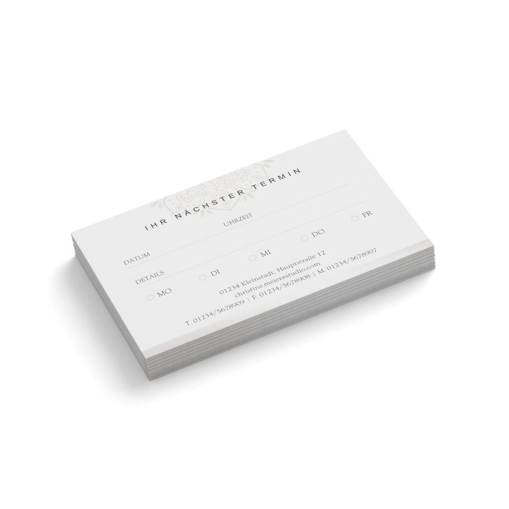 Personalized Appointment Cards | Beautician Design | Single-Sided | Landscape | Selectable Quantity | Next Appointment | Nail Salon | Foot Care | Wellness | Care | Ornament (50 pcs.)