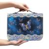 Coloranimal Bible Bag with Butterfly for Girls and Women, Bible Carrying Bag for Church and Bible Study, Leather Bible Cover, 2 Extra Large view 1