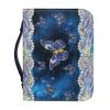 Coloranimal Bible Bag with Butterfly for Girls and Women, Bible Carrying Bag for Church and Bible Study, Leather Bible Cover, 2 Extra Large view 2