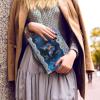 Coloranimal Bible Bag with Butterfly for Girls and Women, Bible Carrying Bag for Church and Bible Study, Leather Bible Cover, 2 Extra Large view 4