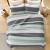 Litanika California King Bedding Set for King-Size Beds, Sage Green Oversized Striped Quilt, Soft Lightweight Quilted Set view 3