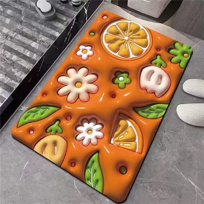 Diatomaceous Earth Stone Bath Mat, Non-Slip, Fast-Drying