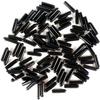 Boxonly Thread Protectors, PVC Rubber, Round Tube Bolt Caps, 6.5 mm ID, Black, 10-Pack view 2