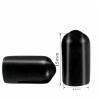 Boxonly Thread Protectors, PVC Rubber, Round Tube Bolt Caps, 6.5 mm ID, Black, 10-Pack view 4