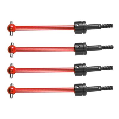 Zunedhys 4-Piece 64 mm Metal Universal CVD Drive Shafts for TT02B, DT02, DT03 and DF02 RC Cars