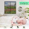 Black Magnetic Insect Screen for Windows, 140 x 135 cm view 3