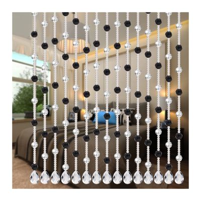 Beaded Curtain 100 cm, Crystal Glass Beaded String Room Divider for Doors and Windows (Color E; Size: See Below)