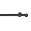 Garesa Ornella Curtain Rod 20 mm, Single Track, Black Aluminum, 400 cm view 1