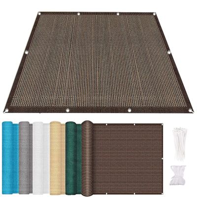 AMZYU Balcony Privacy Screen 70 x 900 cm, Brown