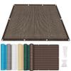 AMZYU Balcony Privacy Screen 70 x 900 cm, Brown view 1
