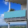 Square Sun Shade Sail 2.4 x 7 m, Breathable, UV Protection, Sky Blue view 2