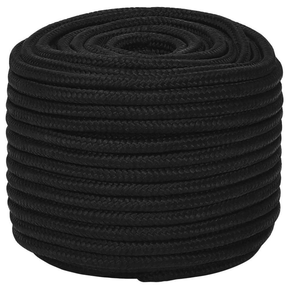 Tidyard Outdoor Rope, Boat Rope, Climbing Rope, Black, 12 mm x 250 m