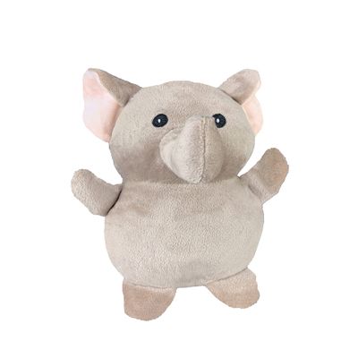 Heavy-Duty Floor Door Stopper, Animal Design, Modern Decorative Sandbag, 0.8 kg (Elephant Taupe)