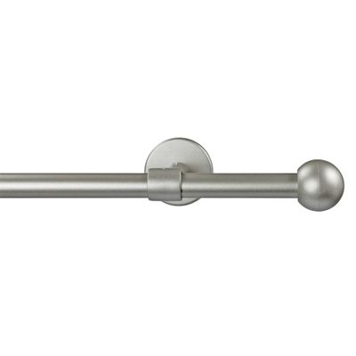 Garesa Bolti Curtain Rod, 16 mm, Matte Chrome, 260 cm