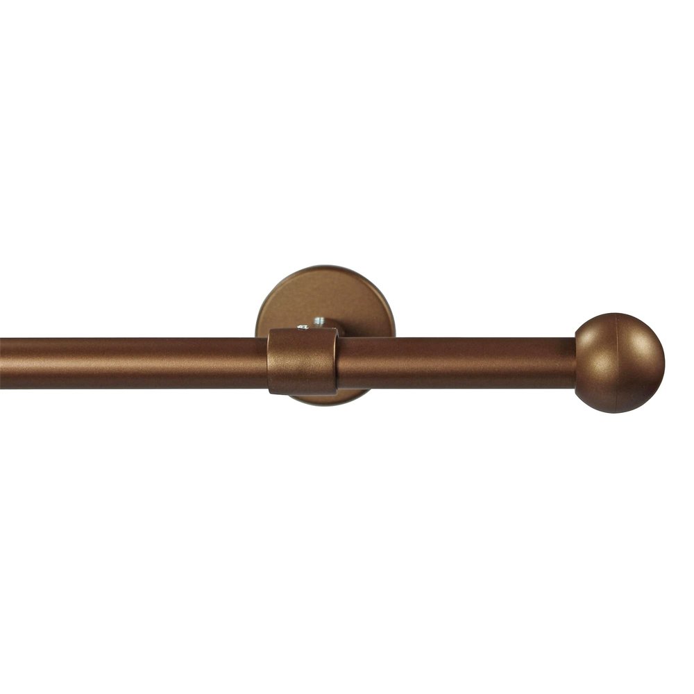 Garesa Bolti Curtain Rod, 16 mm, Single-Rod, Bronze, 460 cm