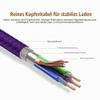 CBUS 6.6 ft USB-A to USB-C Fast Charging Cable, Purple Braided view 3