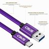 CBUS 6.6 ft USB-A to USB-C Fast Charging Cable, Purple Braided view 4