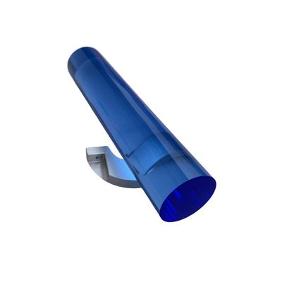 MaNKexiY 2-Pack Blue Solid Round Acrylic Rods, 15 mm Diameter, 500 mm Long