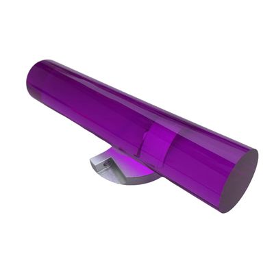 MaNKexiY 2-Pack Purple Acrylic Round Solid Rods, 25 mm Diameter, 500 mm Long, DIY Decorative Accessory