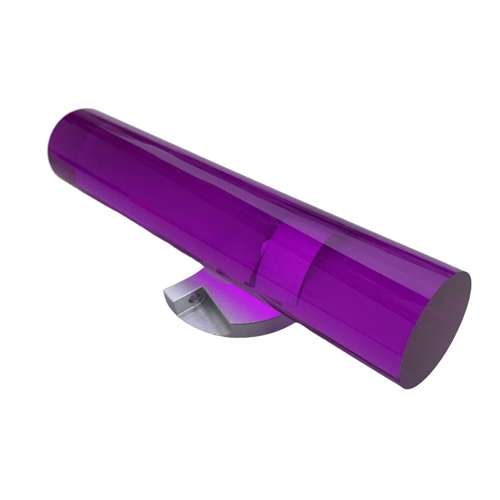 MaNKexiY 2-Pack Purple Acrylic Round Solid Rods, 25 mm Diameter, 500 mm Long, DIY Decorative Accessory