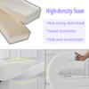 XIEMINLE Bed Gap Filler for Single, Double or King-Size Beds, 120 x 10 x 10 cm, Coffee view 2