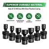 Steel Vision 7-Piece 3/8-Inch Drive Metric Universal Impact Socket Set, 10–19 mm, 6-Point, Cr-Mo view 4