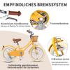Glerc 16-Inch Girls' Bike, Retro Vintage Style, Yellow view 4