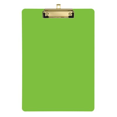 Grass Green Acrylic Clipboard for Teachers, A4/Letter Size, 12.5 x 9 in, Gold Clip