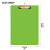 Grass Green Acrylic Clipboard for Teachers, A4/Letter Size, 12.5 x 9 in, Gold Clip view 3