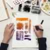 GLOBLELAND Transparent Stamps with Spot Background for DIY Scrapbooking view 2