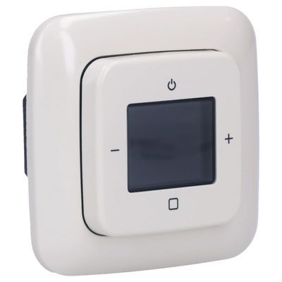 Busch-Jaeger Flush-Mounted Radio Set: 8217 U-101 Busch Radio BTconnect DAB+ with 8252-212-101 Central Cover Plate and 2511-212 Single-Gang Cream White Busch-Duro 2000 SI Frame