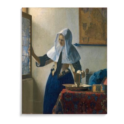 NNALEGS Paint by Numbers for Adults, Johannes Vermeer’s Young Woman with a Water Pitcher, 40 x 50 cm Acrylic Canvas, 3 Brushes, A3