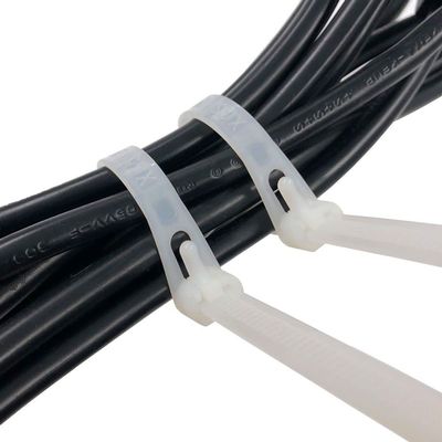 UV-Resistant Reusable Nylon Cable Ties, Hook-and-Loop Style, 100-Pack, Various Sizes and Colors
