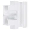 T-piece for BR 68 x 170 mm, traffic white view 1