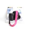 BOSUGE Ostrich Leather Camera Strap for SLR and Digital Cameras, Plastic Buckles, Pink, 120 x 2.6 cm view 2