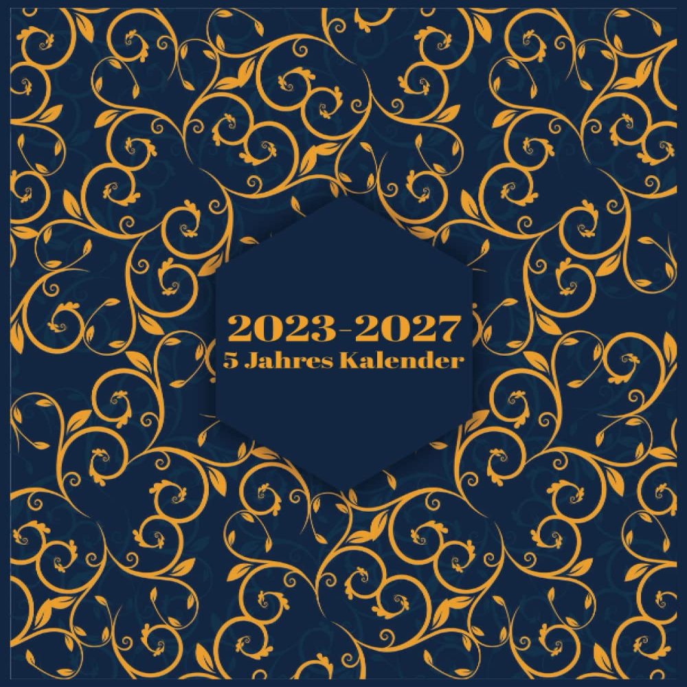 2023–2027 5-Year Calendar: A4 Monthly Planner, 60 Months