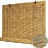 ZHJSHOU Retro Outdoor Reed Bamboo Blind, Natural Privacy Shade, Handwoven, 55.1 x 96.4 in (W x H) view 1