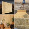 ZHJSHOU Retro Outdoor Reed Bamboo Blind, Natural Privacy Shade, Handwoven, 55.1 x 96.4 in (W x H) view 2