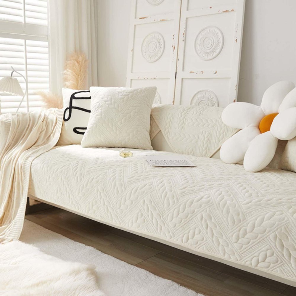 MTHGH L-Shaped Sofa Cover, Non-Slip Sofa Protector, #3 90 x 90 cm