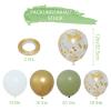 Green and Gold Birthday Balloons, 52 Count view 2