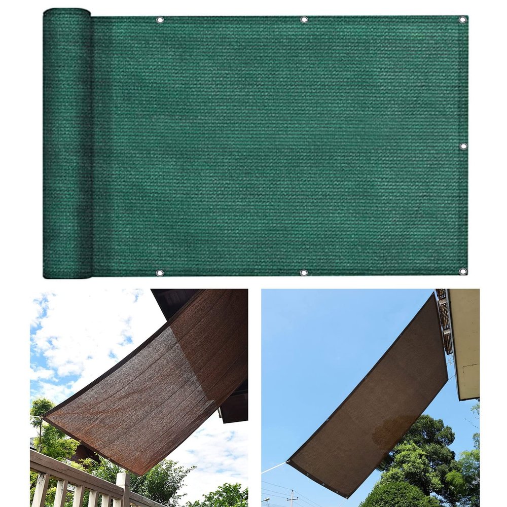 Shade Sail 3 x 3.4 m, 95% UV Protection, Green