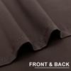 XWZO Blackout Curtains with Tiebacks, 2 Panels, 214 x 132 cm, Brown view 2