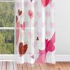 Hiseng Sheer Voile Curtains with Grommets, 2-Piece Set, Red Heart, 31.5 x 45.3 in view 4